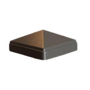 Pegatha Contemporary 1-7/8 in. x 1-7/8 in. x 43 in. Powder Coated Aluminum Welded Post Kit - Charcoal Gray Fine Texture