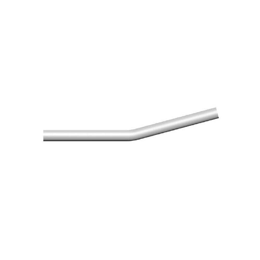 Pegatha White Fine Textured Aluminum 32 Degree Angle Rail