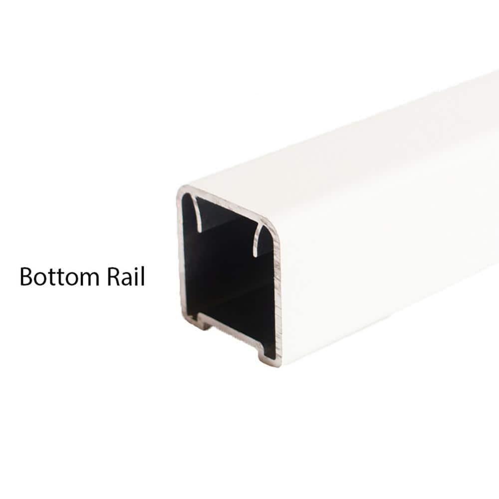 Pegatha Plus 6 ft. x 36 in. White Fine Textured Aluminum Level Rail Kit