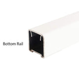 Pegatha Plus 6 ft. x 36 in. White Fine Textured Aluminum Level Rail Kit