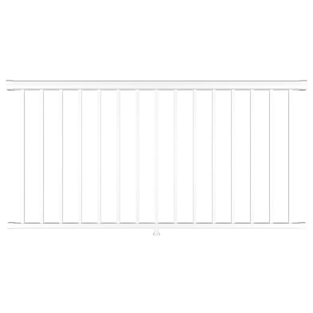 Pegatha Plus 6 ft. x 36 in. White Fine Textured Aluminum Level Rail Kit