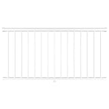Pegatha Plus 6 ft. x 36 in. White Fine Textured Aluminum Level Rail Kit