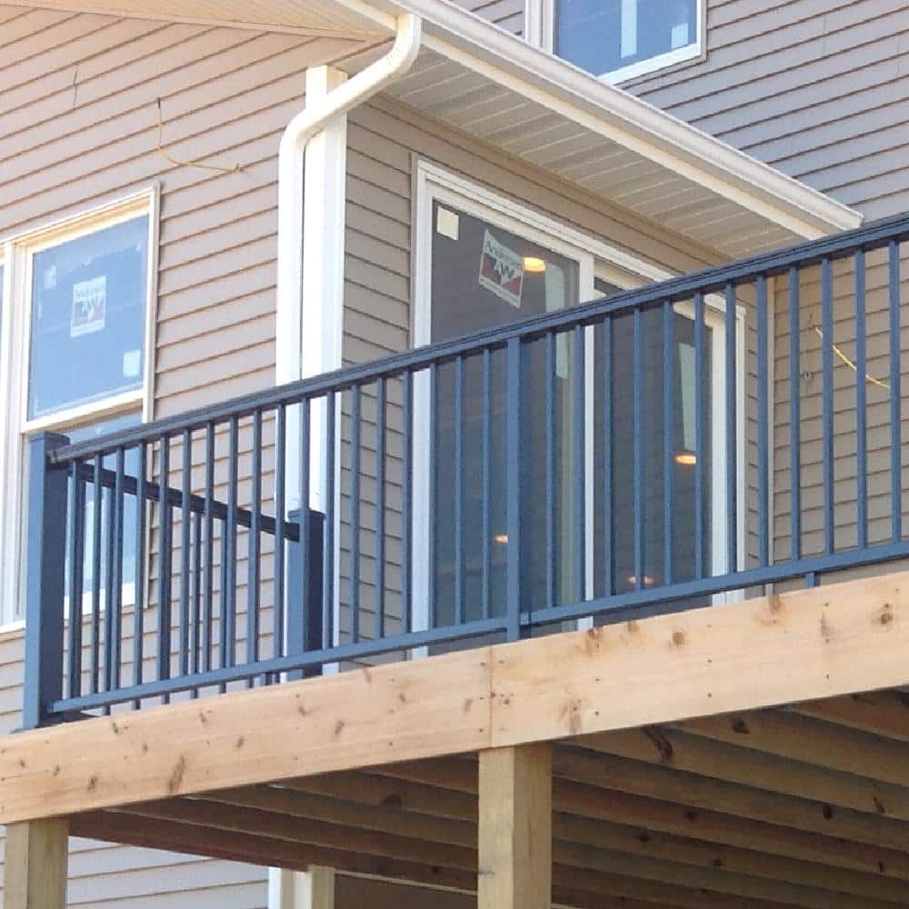 Pegatha Plus 8 ft. x 36 in. Brown Fine Textured Aluminum Level Rail Kit