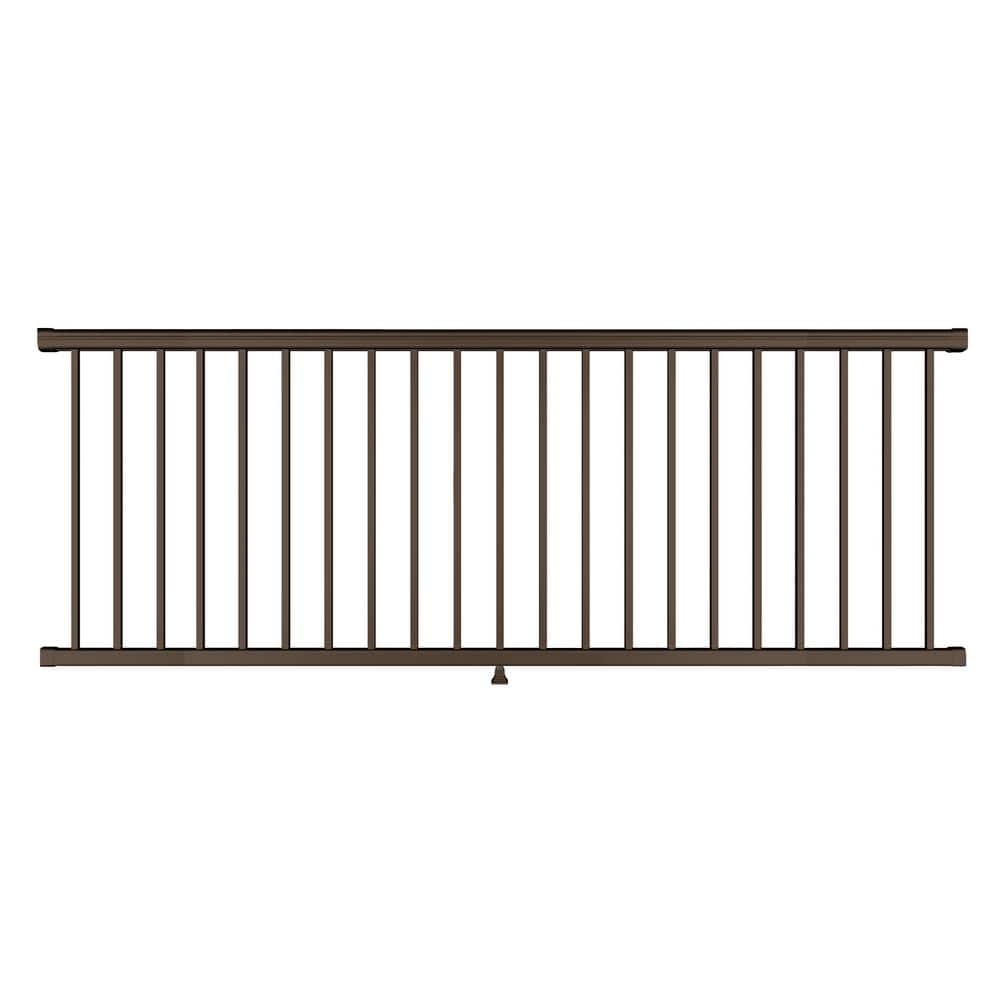 Pegatha Plus 8 ft. x 36 in. Brown Fine Textured Aluminum Level Rail Kit