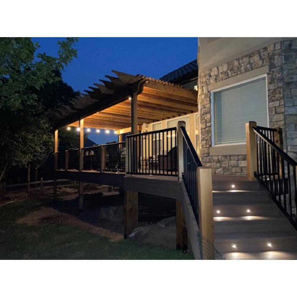 Pegatha Plus 4 ft. x 36 in. Charcoal Gray Fine Textured Aluminum Stair Rail Kit
