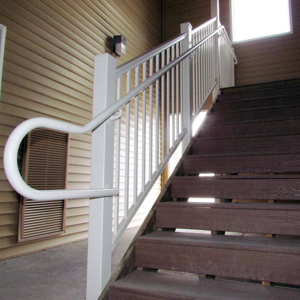 Pegatha Plus 6 ft. x 36 in. Brown Fine Textured Aluminum Stair Rail Kit