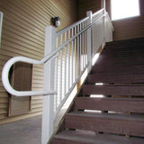 Pegatha Plus 6 ft. x 36 in. Brown Fine Textured Aluminum Stair Rail Kit