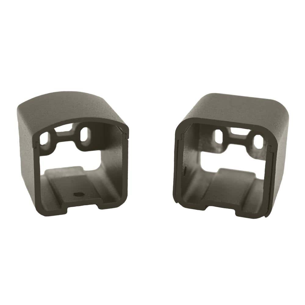 Pegatha Contemporary Level Bracket Kit Charcoal Gray Textured