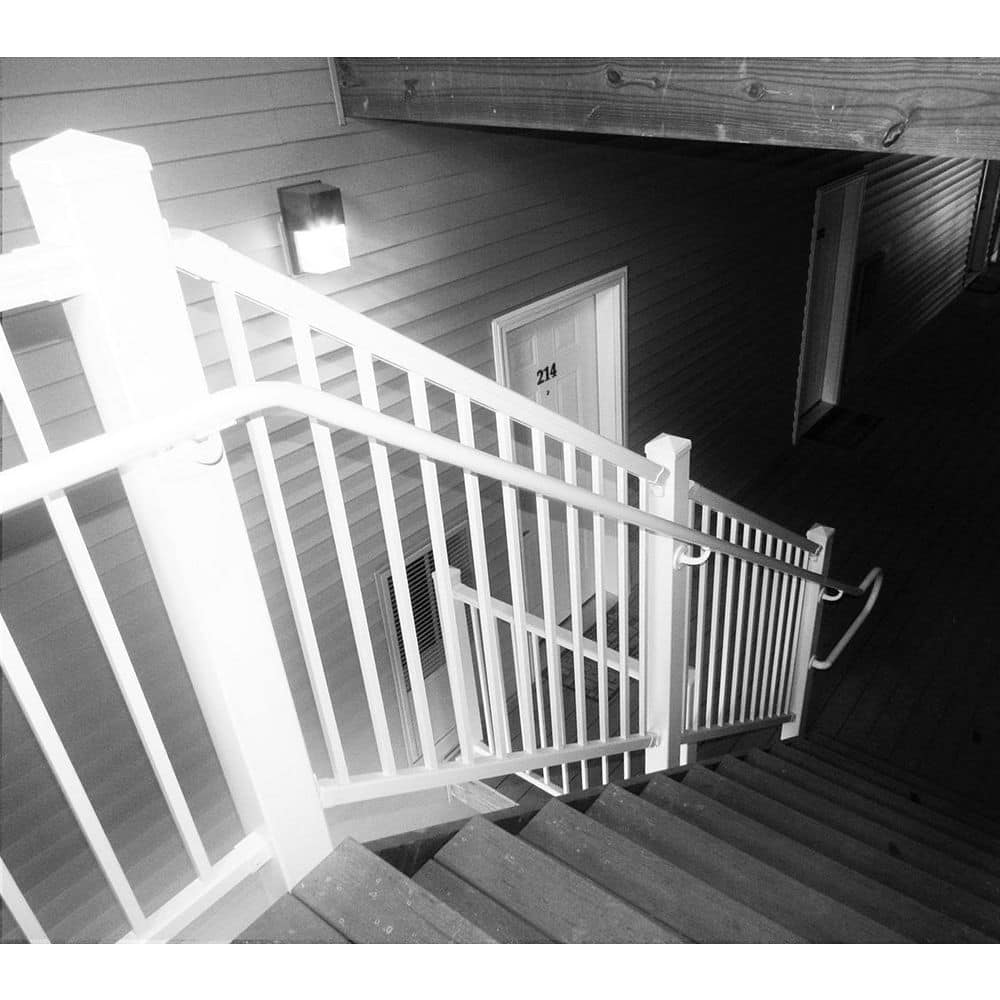 Pegatha White Fine Textured Aluminum Line Bracket