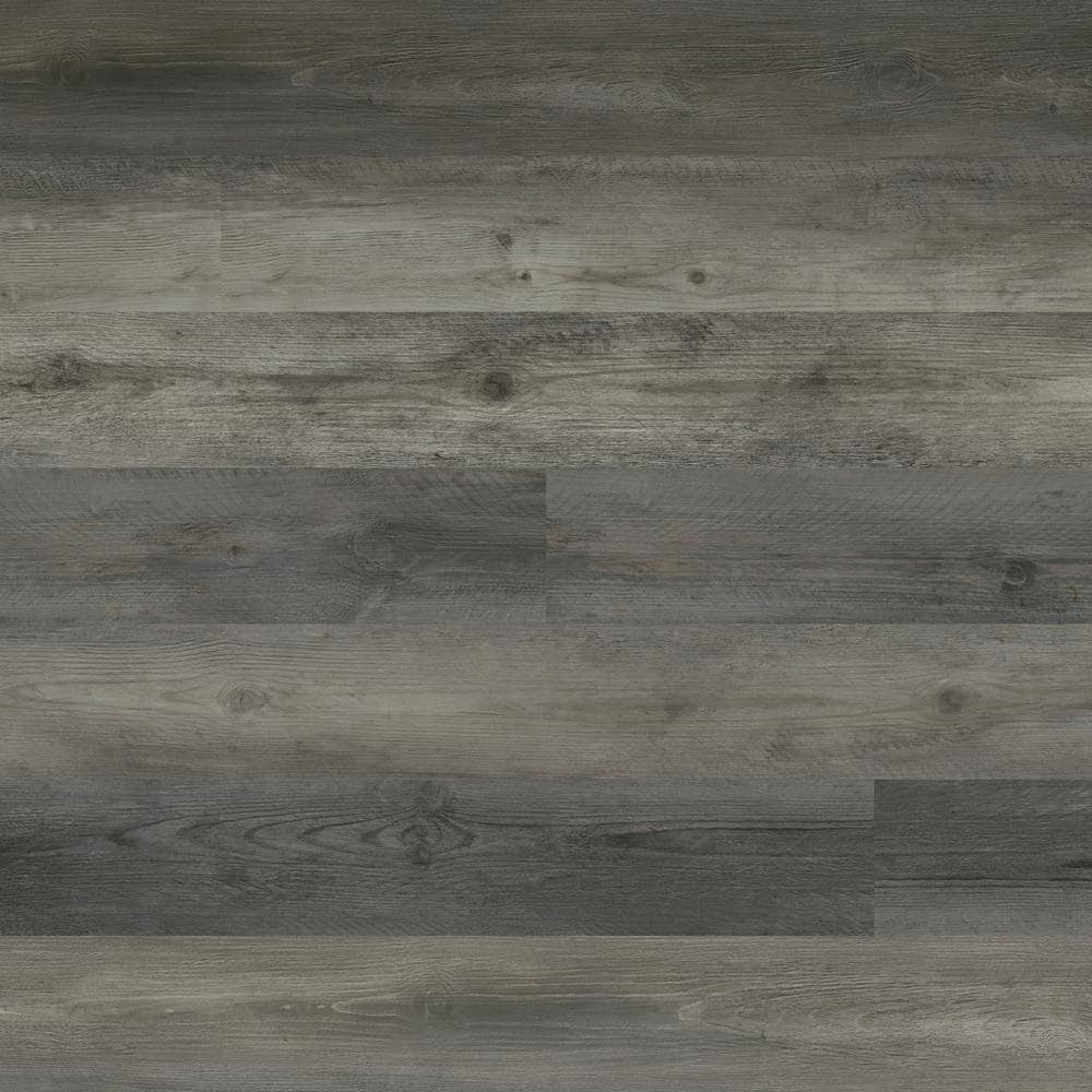MSI Pelican Gray 7 in. x 48 in. Rigid Core Luxury Vinyl Plank Flooring (23.77 sq. ft. / case)