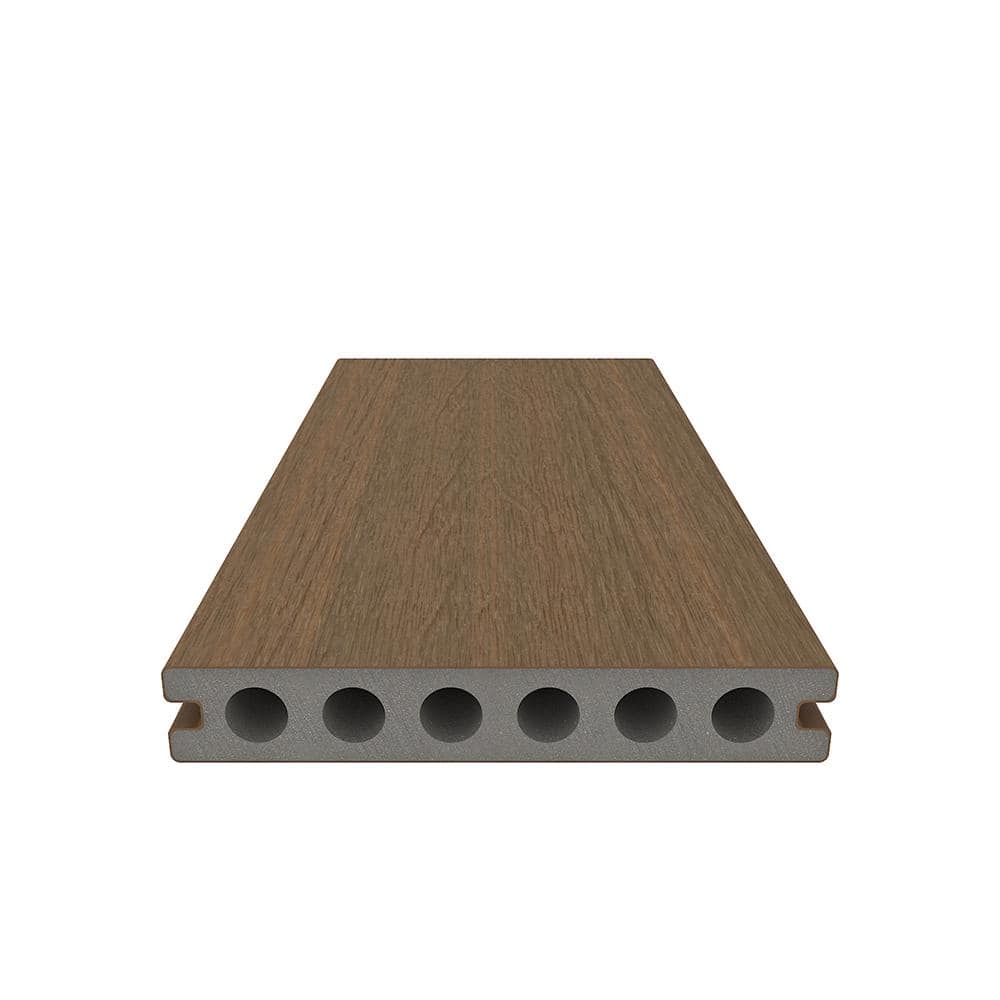 NewTechWood UltraShield Peruvian Teak Composite Decking Board (10-Pack)