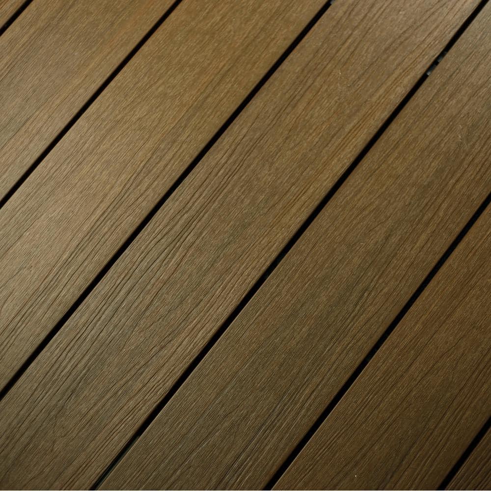 NewTechWood UltraShield Peruvian Teak Composite Decking Board (10-Pack)