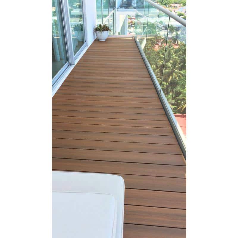 NewTechWood UltraShield Peruvian Teak Composite Decking Board (10-Pack)