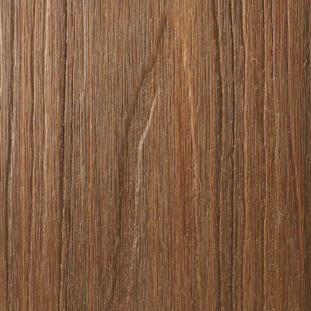 NewTechWood UltraShield Naturale Cortes Series 1 in. x 6 in. x 1 ft. Peruvian Teak Solid Composite Decking Board Sample