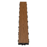 NewTechWood UltraShield Naturale 3 in. x 2 ft. Quick Composite Single Slat Deck Tile in Peruvian Teak (4-Pieces per Box)