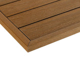 NewTechWood 1/12 ft. x 1 ft. Quick Deck Composite Deck Tile Outside Corner Trim in Peruvian Teak (2-Pieces/Box)