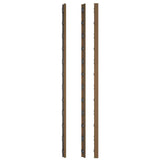 NewTechWood 1/12 ft. x 3 ft. Quick Deck Composite Deck Tile Straight Trim in Peruvian Teak (2-Pieces/Box)