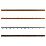 NewTechWood 1/12 ft. x 3 ft. Quick Deck Composite Deck Tile Straight Trim in Peruvian Teak (2-Pieces/Box)