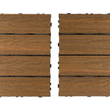 NewTechWood UltraShield Naturale 1 ft. x 3 ft. Quick Deck Outdoor Composite Deck Tile in Peruvian Teak (15 sq. ft. Per Box)