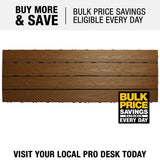 NewTechWood UltraShield Naturale 1 ft. x 3 ft. Quick Deck Outdoor Composite Deck Tile in Peruvian Teak (15 sq. ft. Per Box)