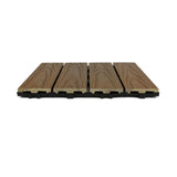 NewTechWood UltraShield Naturale 1 ft. x 1 ft. Quick Deck Outdoor Composite Deck Tile in Peruvian Teak (10 sq. ft. Per Box)