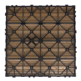 NewTechWood UltraShield Naturale 1 ft. x 1 ft. Quick Deck Outdoor Composite Deck Tile in Peruvian Teak (10 sq. ft. Per Box)