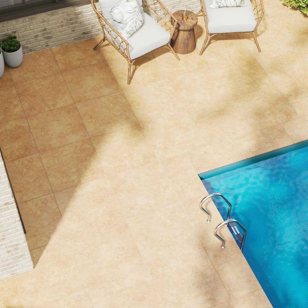 MSI Petra Beige 24 in. x 24 in. Porcelain Paver Floor Tile (8 sq. ft./Case)