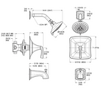 Pfister Selia 1-Handle Tub & Shower Faucet Trim with Valve, Multi-Function Showerhead, 2.0 GPM