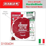 Diablo HardieBlade Saw Blade for Fiber Cement 10" 6 Teeth