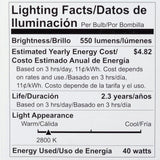 Philips 60-Watt Equivalent G25 Halogen Clear Decorative Globe Light Bulb (3-Pack)