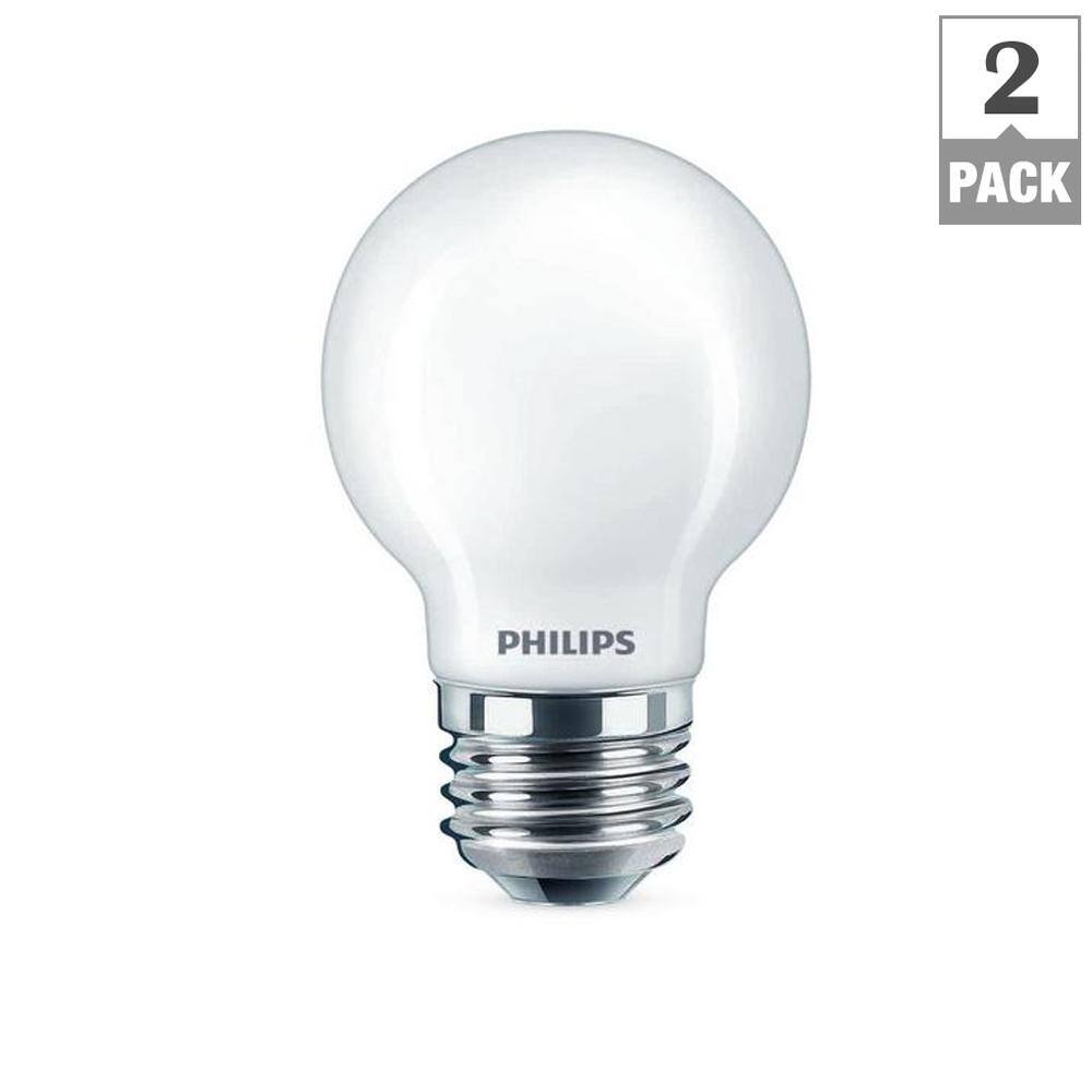 Philips 40-Watt Equivalent G16.5 Dimmable LED Light Bulb, Soft White Globe, 300 Lumens (2-Pack)