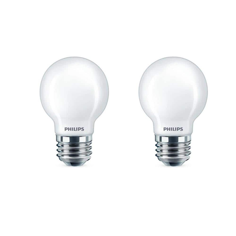Philips 40-Watt Equivalent G16.5 LED Light Bulb Soft White Globe (2-Pack)