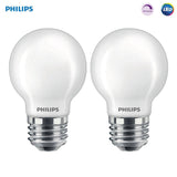 Philips 40-Watt Equivalent G16.5 LED Light Bulb Soft White Globe (2-Pack)