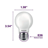 Philips 40-Watt Equivalent G16.5 Dimmable LED Light Bulb, Soft White Globe, 300 Lumens (2-Pack)