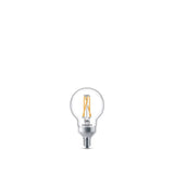 Philips 60-Watt Equivalent G16.5 Dimmable LED Light Bulb with Warm Glow Dimming Effect, Soft White (2-Pack)