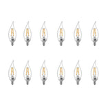 Philips 40-Watt Equivalent B11 Dimmable Warm Glow Bent Tip E12 Candle LED Light Bulb, Soft White 2700K (12-Pack)