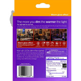 Philips 2700K 60-Watt Equivalent Soft White BA11 Bent Tip E12 Dimmable Warm Glow LED Candle Bulb (3-Pack)