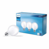 Philips 60-Watt Equivalent G25 LED Light Bulb, Daylight 5000K, Frosted Glass Globe, Medium E26 Base (3-Pack)