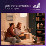 Philips 40-Watt Equivalent G16.5 Dimmable Medium Base LED Light Bulb with Warm Glow, Soft White (2-Pack)