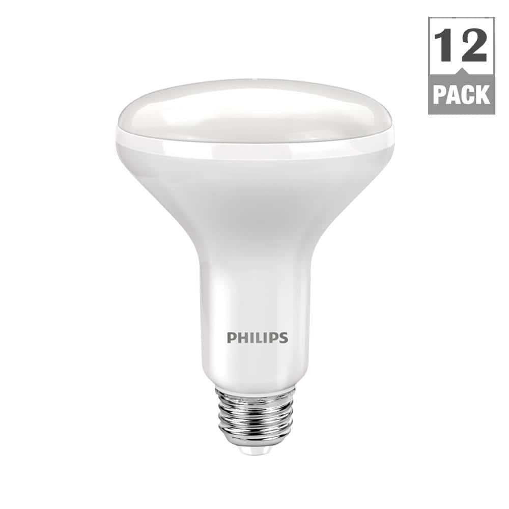 Philips 65W Equivalent Daylight BR30 Dimmable LED Flood Light Bulb (12-Pack)