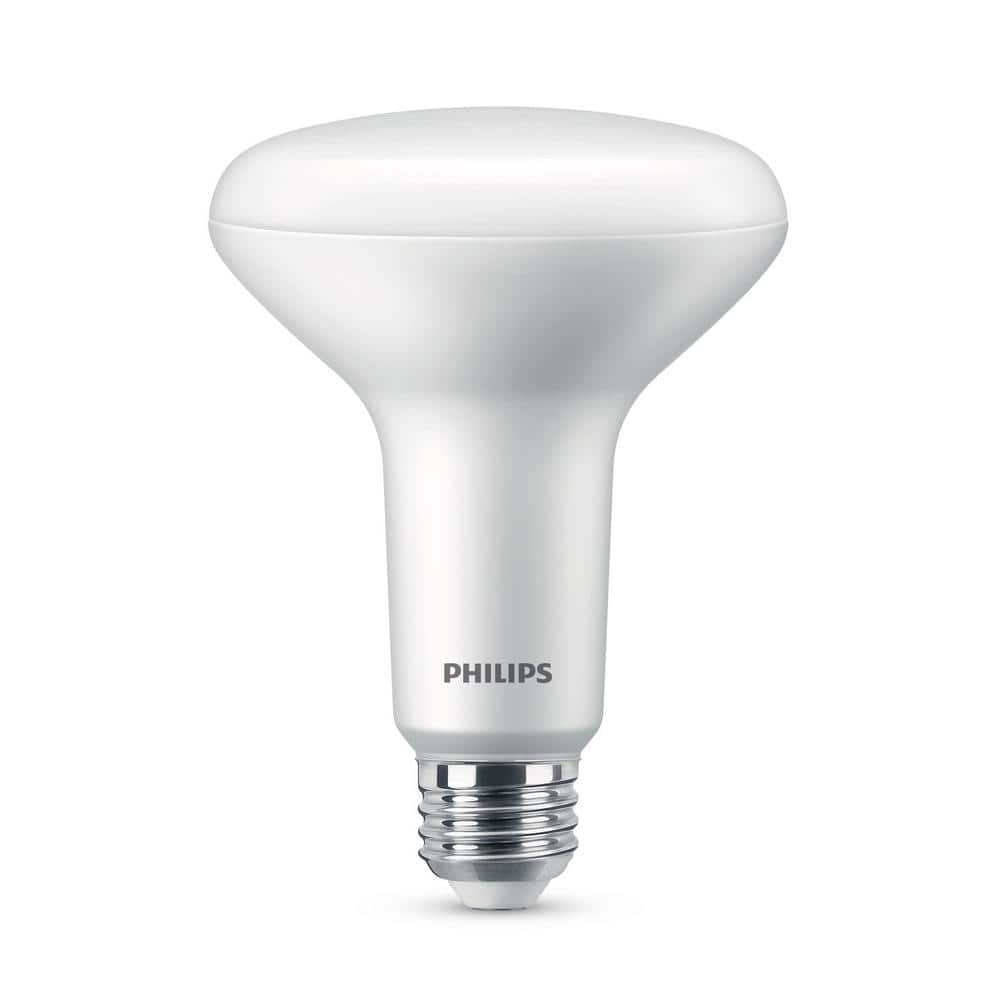 Philips 65-Watt Equivalent BR30 Dimmable LED Flood Light Bulbs, Soft White 2700K (3-Pack)