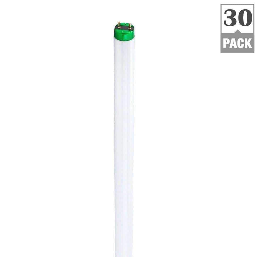Philips 17-Watt 2 ft. Linear T8 Fluorescent Tube Light Bulb, Daylight 6500K, Alto II, 30-Pack