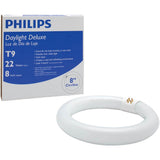 Philips 22-Watt 8 in. Linear T9 Fluorescent Tube Light Bulb, Daylight Deluxe 6500K, Circline