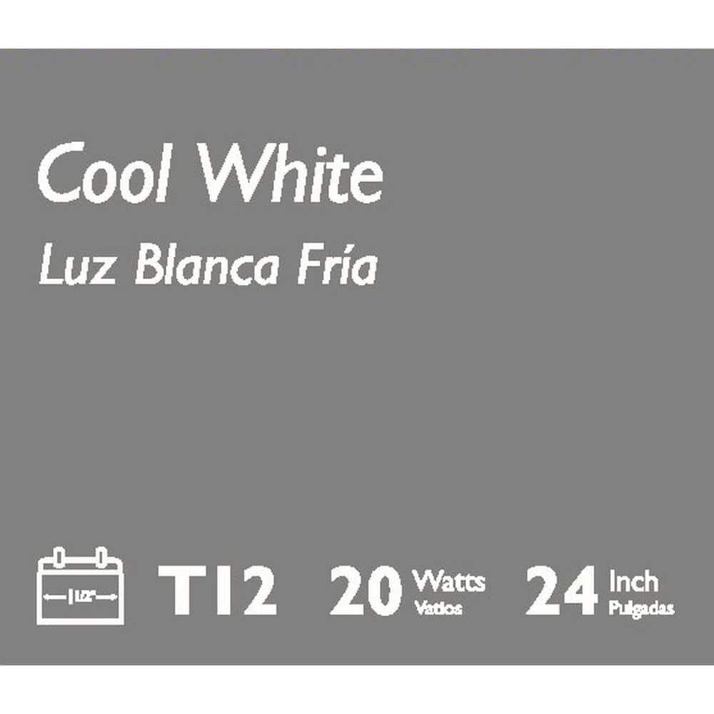 Philips 20-Watt 2 ft. Linear T12 Fluorescent Tube Light Bulb, Cool White 4100K