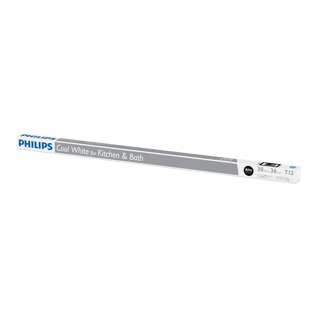 Philips 30-Watt 3 ft. Linear T12 ALTO Fluorescent Tube Light Bulb, Cool White 4100K