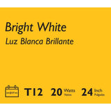 Philips 20-Watt 2 ft. Linear T12 Fluorescent Tube Light Bulb, Bright White (3000K)