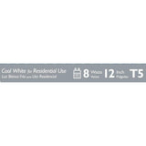 Philips 8-Watt 12 in. Linear T5 Fluorescent Tube Light Bulb, Cool White 4100K