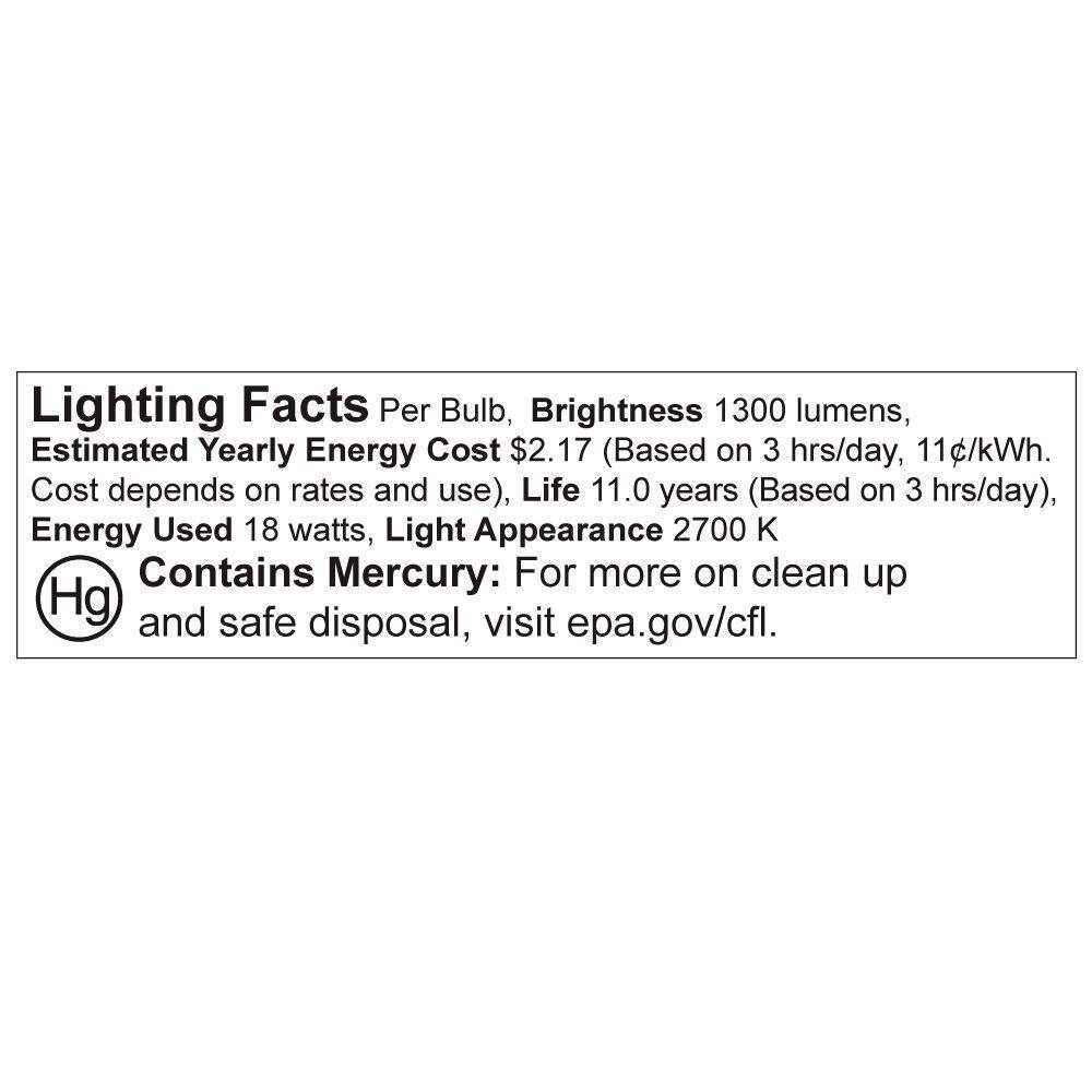 Philips 75-Watt Equivalent T2 Spiral CFL Soft White Light Bulb (8-Pack)