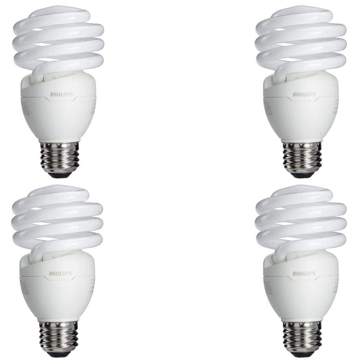 Philips 75-Watt Equivalent T2 Spiral CFL Soft White Light Bulb (8-Pack)