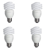 Philips 100-Watt Equivalent T2 Spiral CFL Light Bulb, Soft White 2700K, 4-Pack